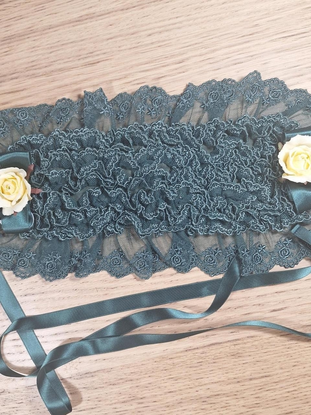 🎀 Metamorphose temps de fille Green Lacy Headdress 🌿🤍 - Picture 3 of 6